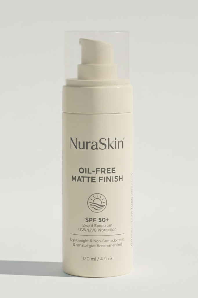 NuraSkin SPF 50+ Oil-Free Matte Sunscreen