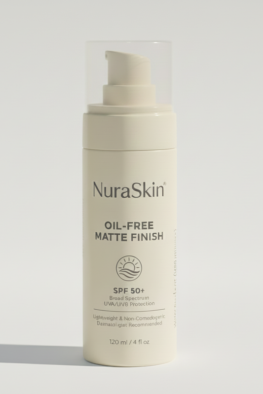 NuraSkin SPF 50+ Oil-Free Matte Sunscreen